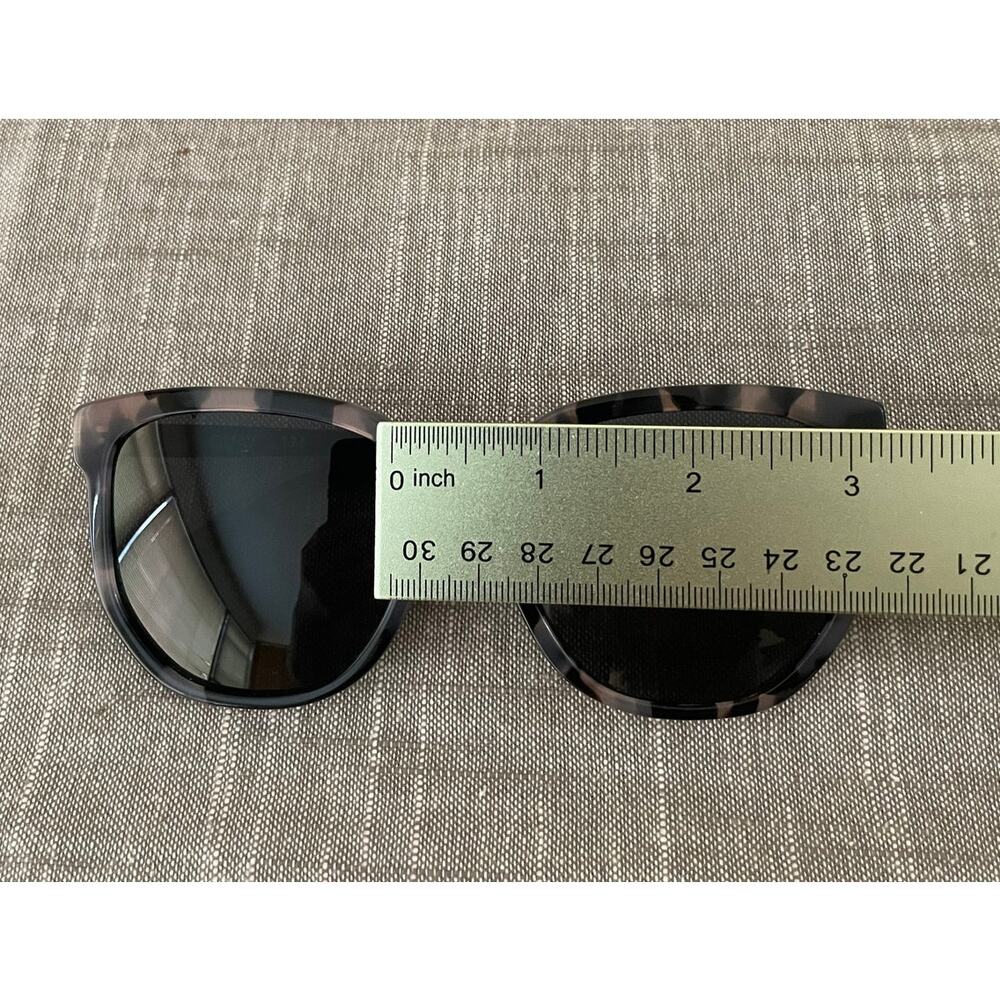 QUAY Coffee Run MiMi Womens Black Gray Tortoise Polarized Round Sunglasses - Picture 13 of 14